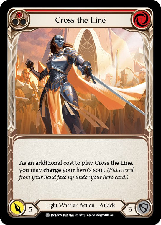 Cross the Line (Red) [MON045] [Monarch] 1st Edition Normal