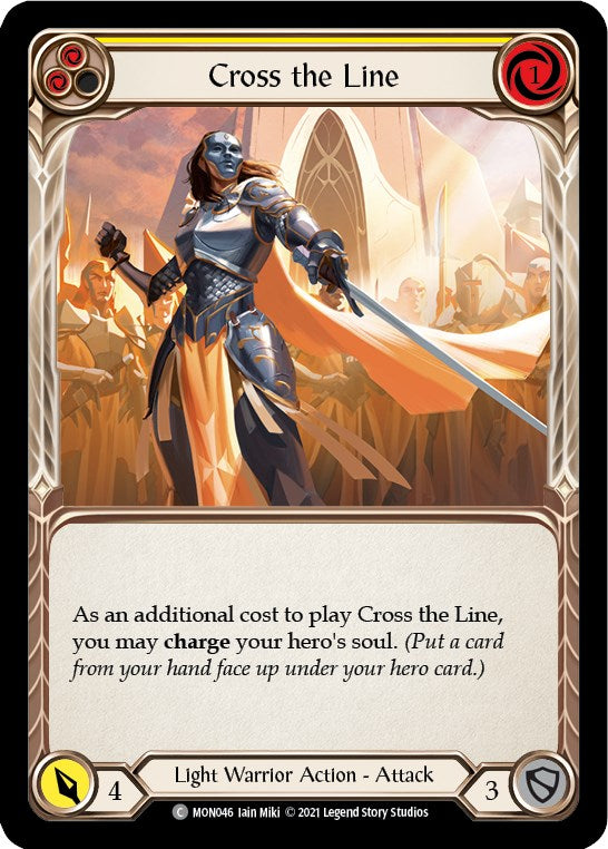 Cross the Line (Yellow) [MON046] [Monarch] 1st Edition Normal