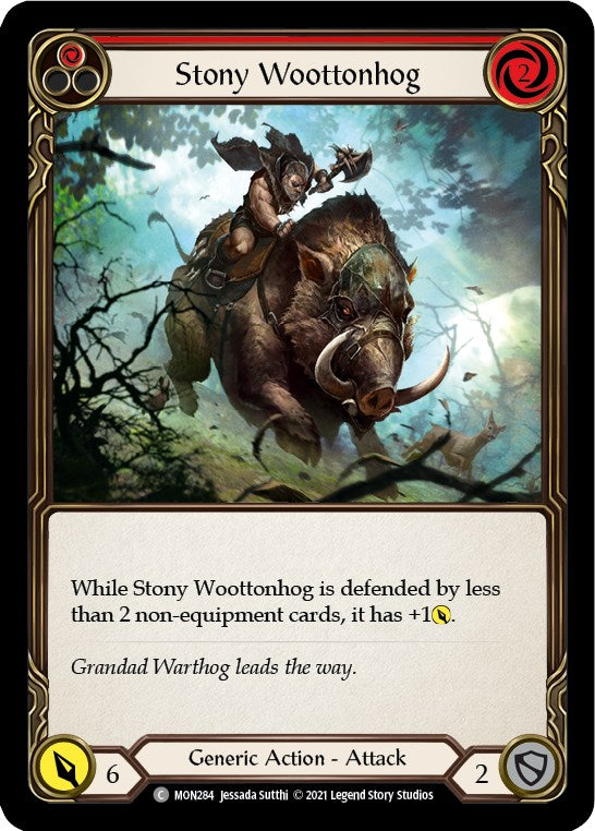 Stony Woottonhog (Red) [MON284] [Monarch] Unlimited Edition Normal