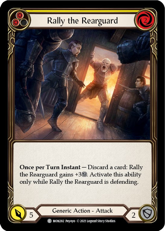 Rally the Rearguard (Yellow) [MON282] [Monarch] 1st Edition Normal