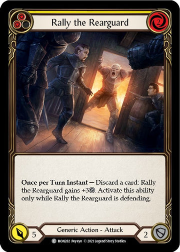 Rally the Rearguard (Yellow) [MON282] [Monarch] 1st Edition Rainbow Foil