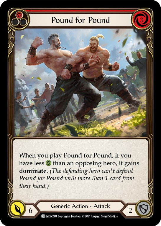 Pound for Pound (Red) [MON278] [Monarch] 1st Edition Normal