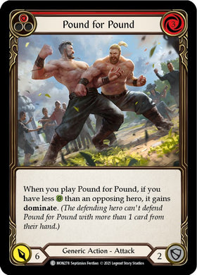 Pound for Pound (Red) [MON278] [Monarch] 1st Edition Normal