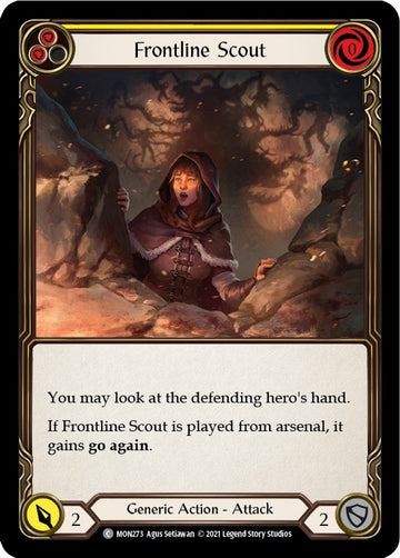 Frontline Scout (Yellow) [MON273] [Monarch] Unlimited Edition Rainbow Foil