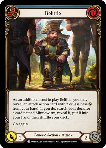 Belittle (Blue) [MON268] [Monarch] Unlimited Edition Rainbow Foil