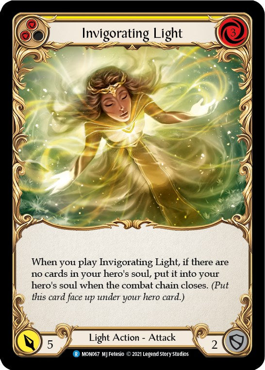 Invigorating Light (Yellow) [MON067] [Monarch] 1st Edition Rainbow Foil