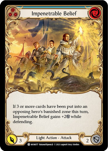 Impenetrable Belief (Blue) [MON077] [Monarch] Unlimited Edition Normal