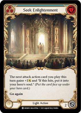 Seek Enlightenment (Blue) [MON083] [Monarch] Unlimited Edition Normal