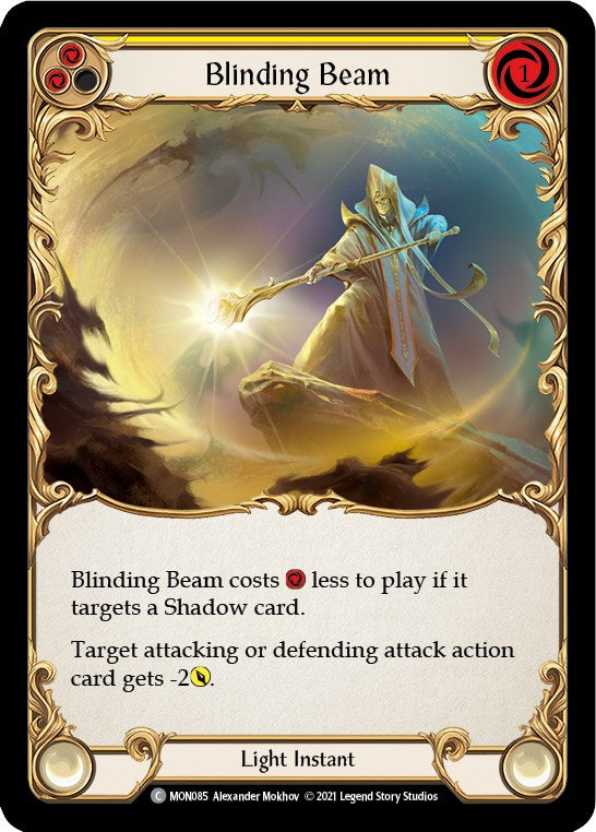 Blinding Beam (Yellow) [MON085] [Monarch] Unlimited Edition Rainbow Foil