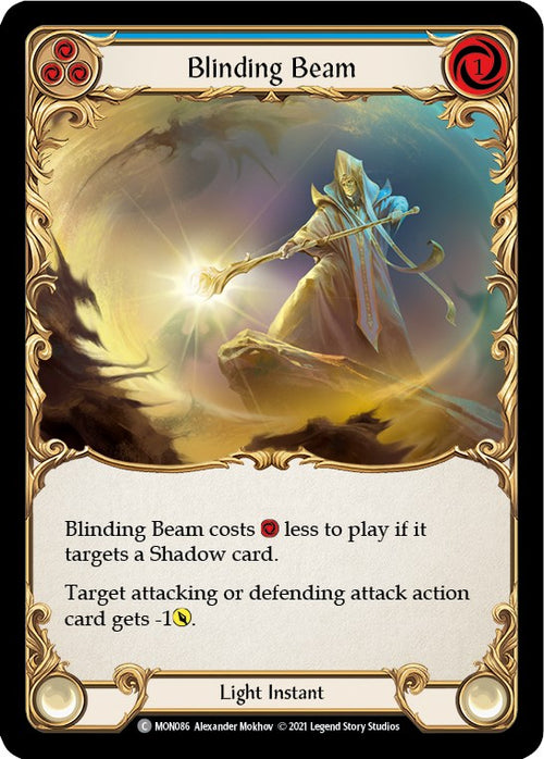 Blinding Beam (Blue) [MON086] [Monarch] 1st Edition Rainbow Foil