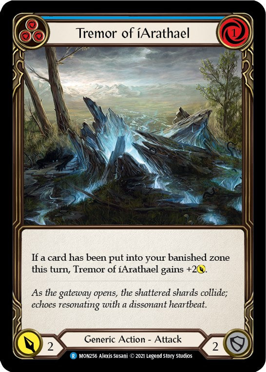 Tremor of iArathael (Blue) [MON256] [Monarch] 1st Edition Normal