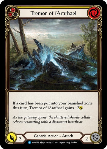Tremor of iArathael (Yellow) [MON255] [Monarch] 1st Edition Normal