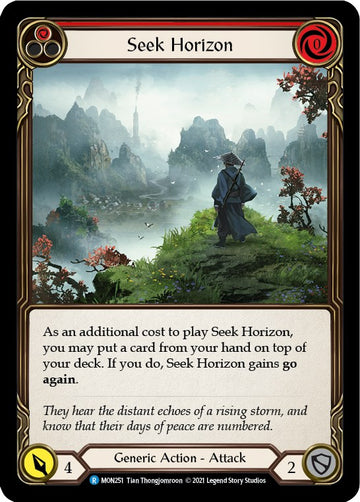 Seek Horizon (Red) [MON251] [Monarch] 1st Edition Normal