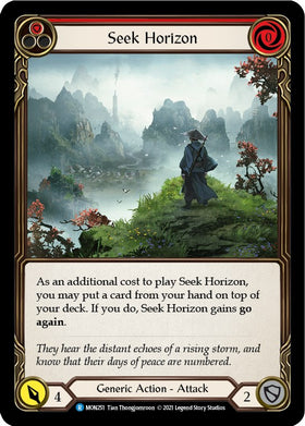 Seek Horizon (Red) [MON251] [Monarch] Unlimited Edition Rainbow Foil