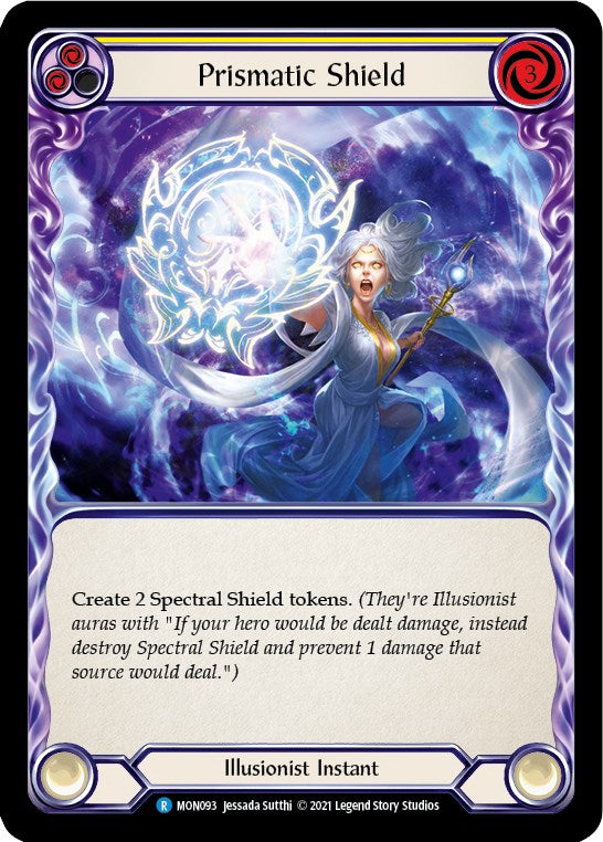 Prismatic Shield (Yellow) [MON093] [Monarch] Unlimited Edition Rainbow Foil