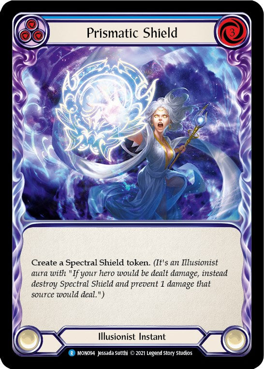 Prismatic Shield (Blue) [MON094] [Monarch] Unlimited Edition Rainbow Foil