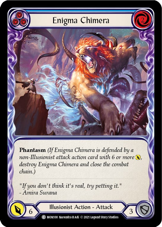 Enigma Chimera (Blue) [MON100] [Monarch] 1st Edition Normal