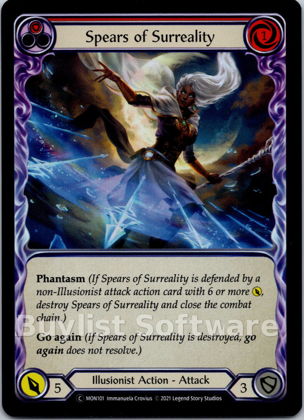 Spears of Surreality (Red) [MON101] [Monarch] Unlimited Edition Rainbow Foil