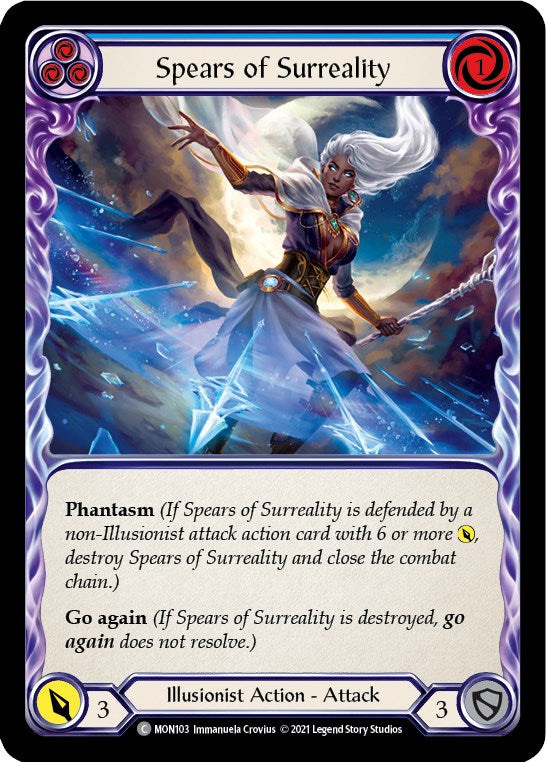 Spears of Surreality (Blue) [MON103] [Monarch] Unlimited Edition Rainbow Foil