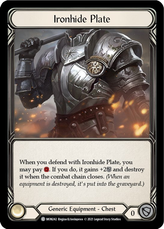 Ironhide Plate [MON242] [Monarch] Unlimited Edition Rainbow Foil