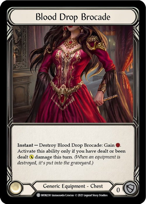 Blood Drop Brocade [MON238] [Monarch] Unlimited Edition Rainbow Foil