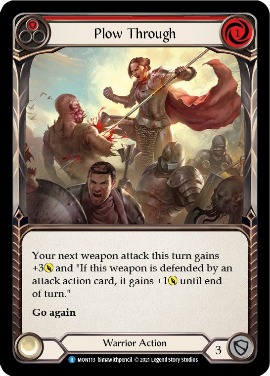 Plow Through (Red) [MON113] [Monarch] Unlimited Edition Normal