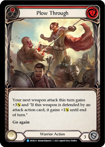 Plow Through (Red) [MON113] [Monarch] Unlimited Edition Normal