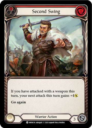 Second Swing (Red) [MON116] [Monarch] 1st Edition Rainbow Foil