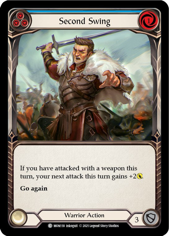 Second Swing (Blue) [MON118] [Monarch] 1st Edition Rainbow Foil