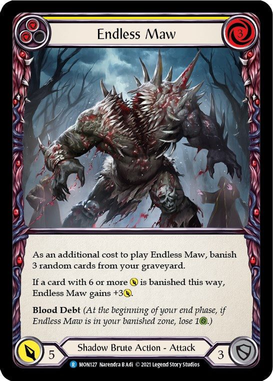 Endless Maw (Yellow) [MON127] [Monarch] 1st Edition Normal