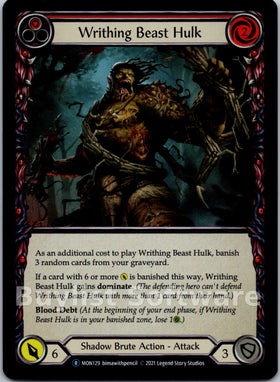 Writhing Beast Hulk (Red) [MON129] [Monarch] Unlimited Edition Rainbow Foil