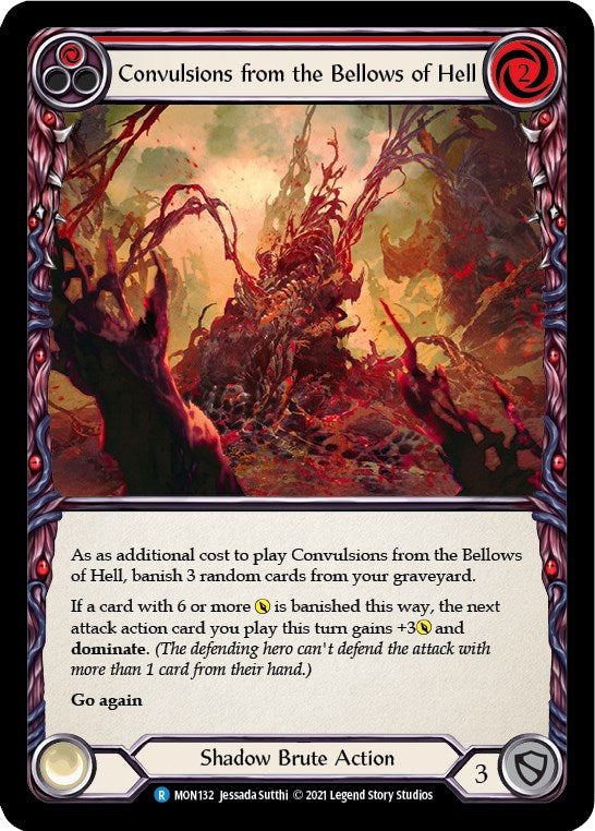 Convulsions from the Bellows of Hell (Red) [MON132] [Monarch] Unlimited Edition Rainbow Foil