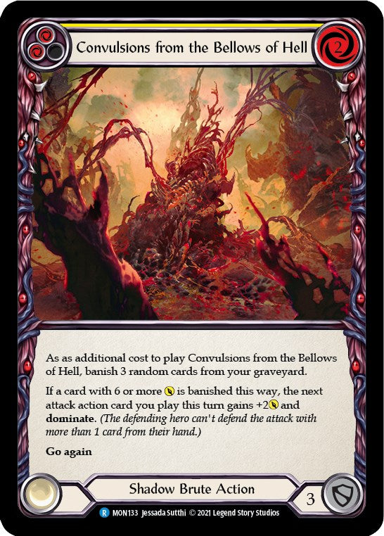 Convulsions from the Bellows of Hell (Yellow) [MON133] [Monarch] Unlimited Edition Rainbow Foil
