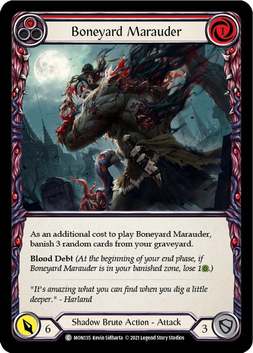 Boneyard Marauder (Red) [MON135] [Monarch] Unlimited Edition Normal