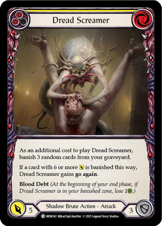 Dread Screamer (Yellow) [MON142] [Monarch] Unlimited Edition Normal