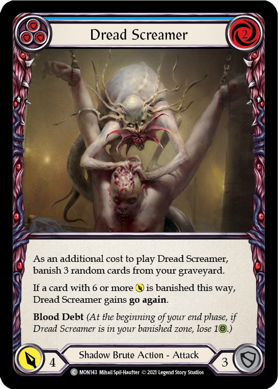 Dread Screamer (Blue) [MON143] [Monarch] Unlimited Edition Normal