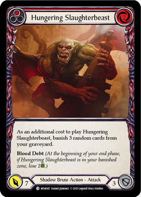 Hungering Slaughterbeast (Red) [MON147] [Monarch] Unlimited Edition Rainbow Foil