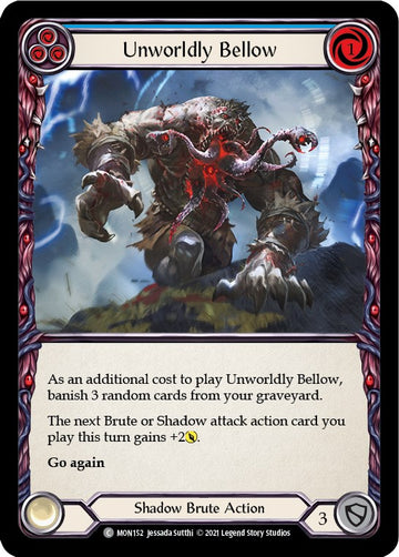 Unworldly Bellow (Blue) [MON152] [Monarch] Unlimited Edition Rainbow Foil