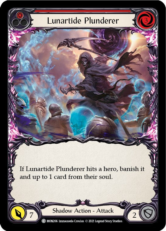Lunartide Plunderer (Red) [MON206] [Monarch] 1st Edition Normal