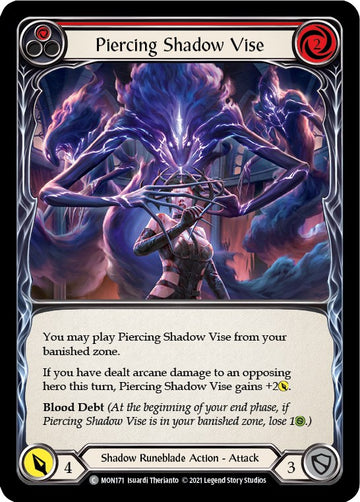 Piercing Shadow Vise (Red) [MON171] [Monarch] Unlimited Edition Rainbow Foil