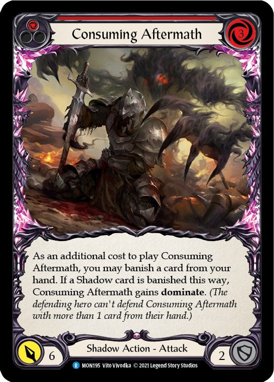 Consuming Aftermath (Red) [MON195] [Monarch] 1st Edition Normal