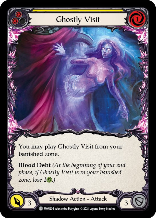Ghostly Visit (Yellow) [MON204] [Monarch] 1st Edition Normal