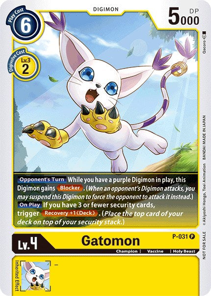 Gatomon [P-031] [Digimon Promotion Cards] Foil
