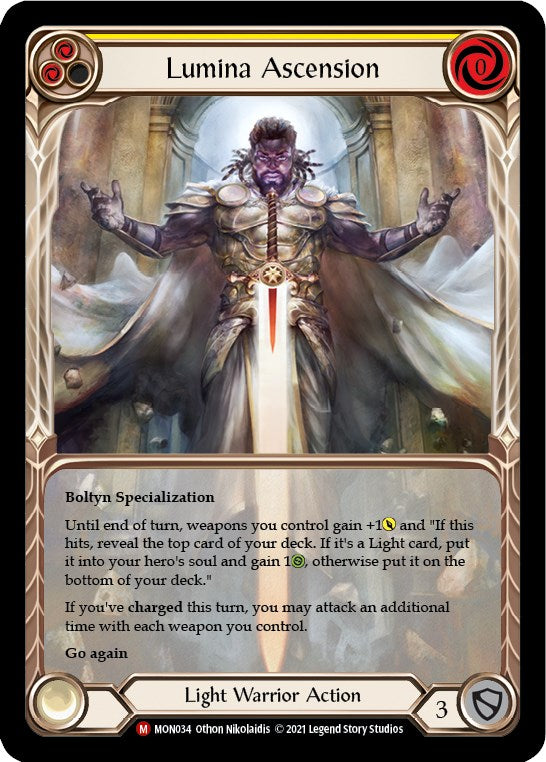Lumina Ascension (Extended Art) [MON034] [Monarch] 1st Edition Rainbow Foil