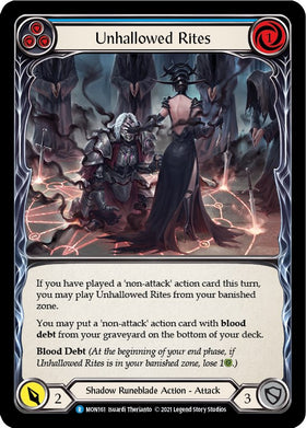 Unhallowed Rites (Blue) [MON161] [Monarch] Unlimited Edition Normal