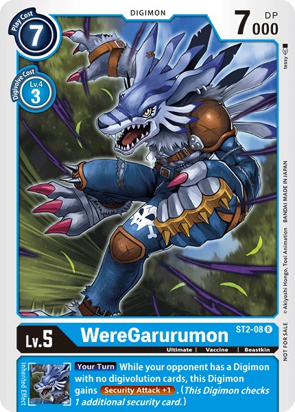 WereGarurumon - ST2-08 (Tamer Party Vol. 2 Promo) [ST2-08 R] [ Cocytus Blue]