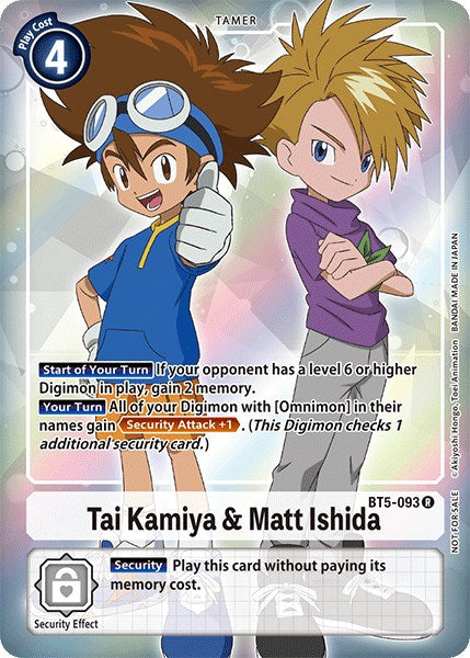 Tai Kamiya & Matt Ishida (Box Topper) [BT5-093] [Battle of Omni] Foil