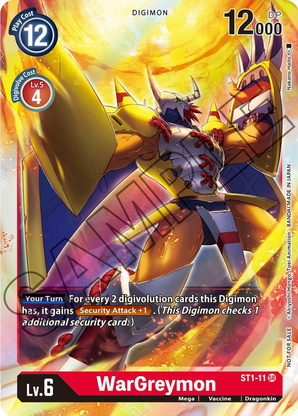 WarGreymon (Event Pack 1) [ST1-11] [Starter Deck 01: Gaia Red] Foil