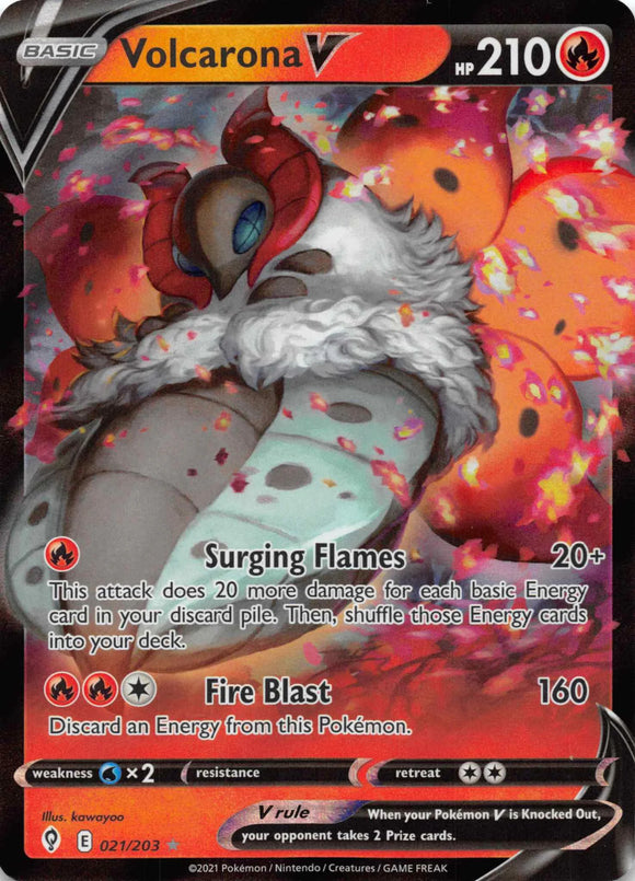 Volcarona V [021/203] [Evolving Skies] Holofoil