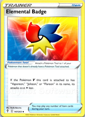 Elemental Badge [147/203] [Evolving Skies]